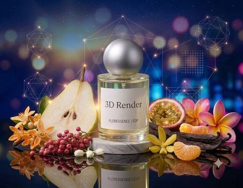 9ml Sample | 3D Render Extrait de Parfum by Floressence