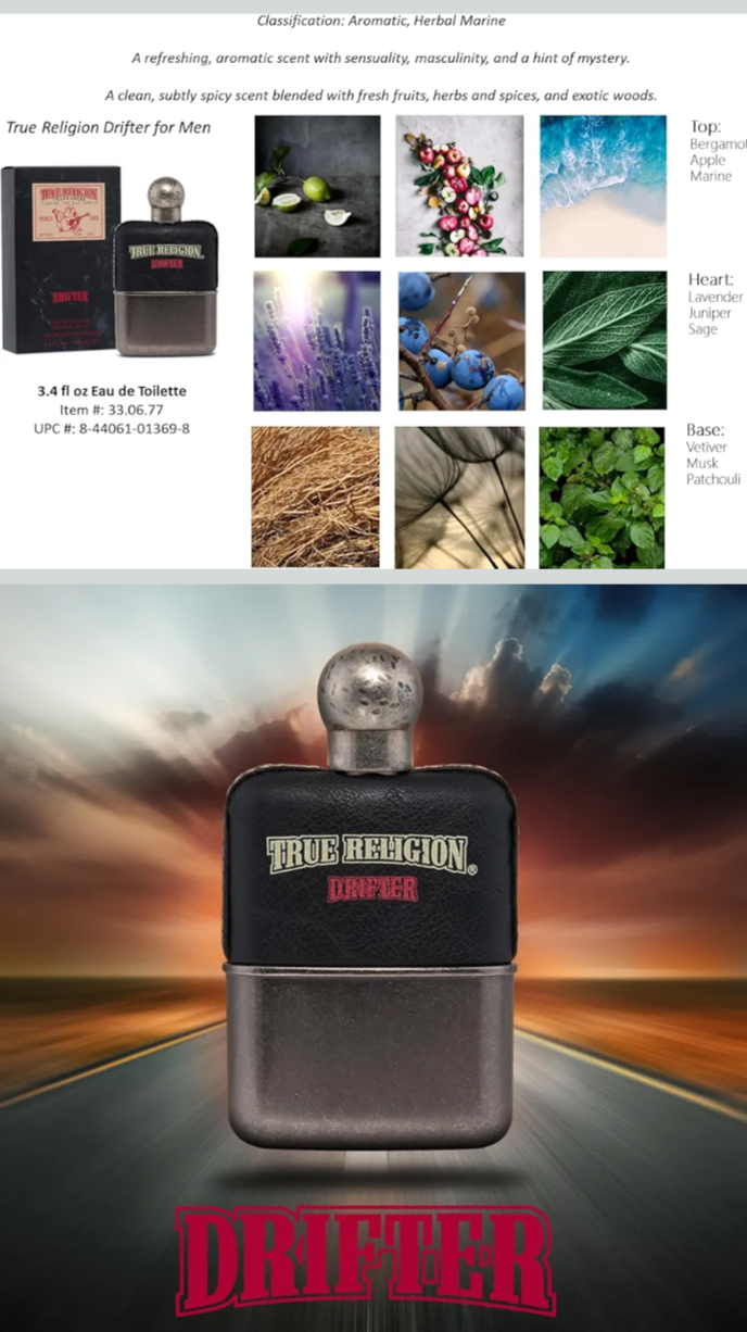 True Religion Drifter Edt  9ml Sample Atomizer