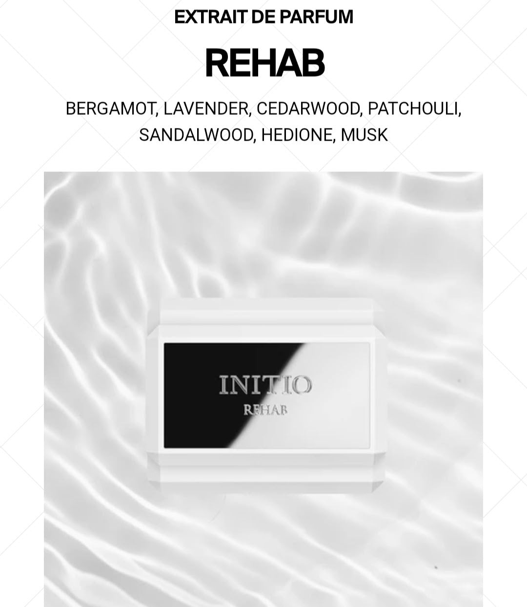 REHAB by Initio Extrait de Parfum  9ml Sample Atomizer