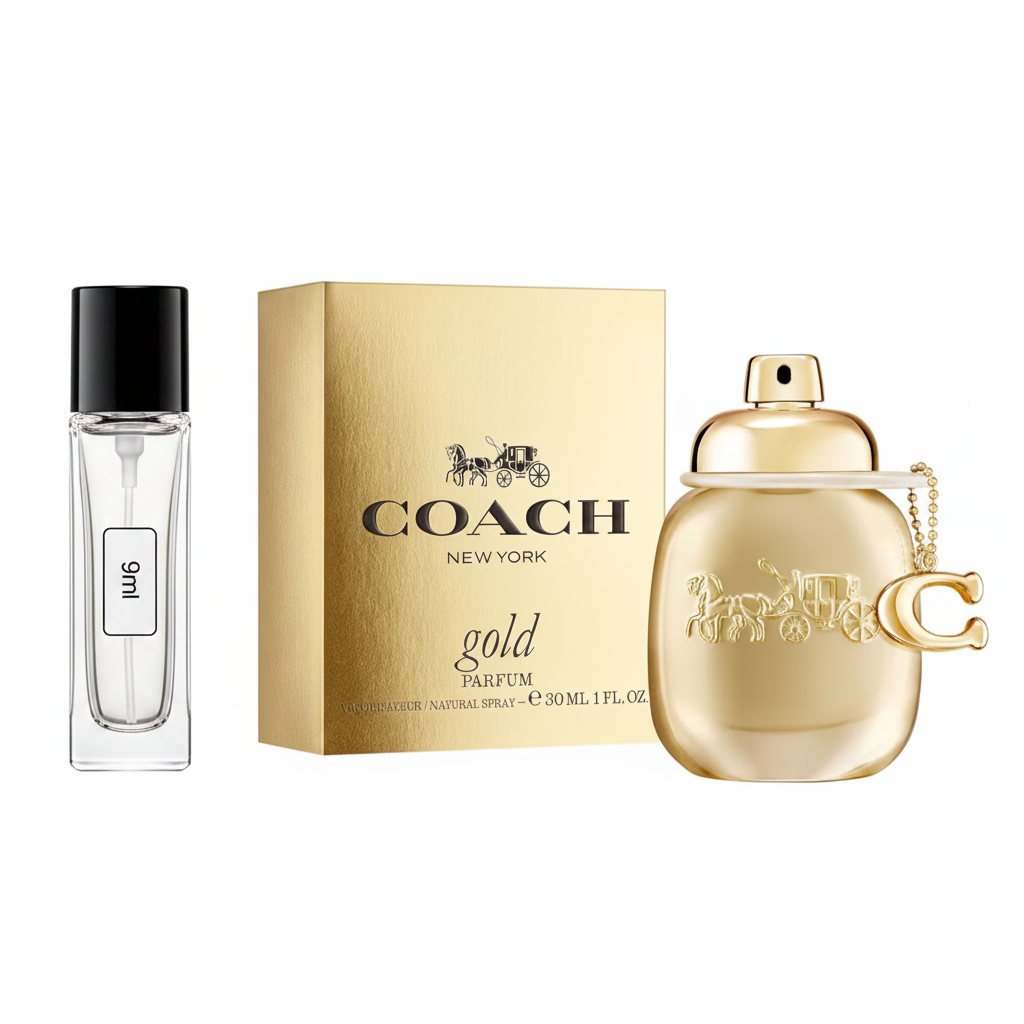 Coach Gold Parfum + 9ml Atomizer
