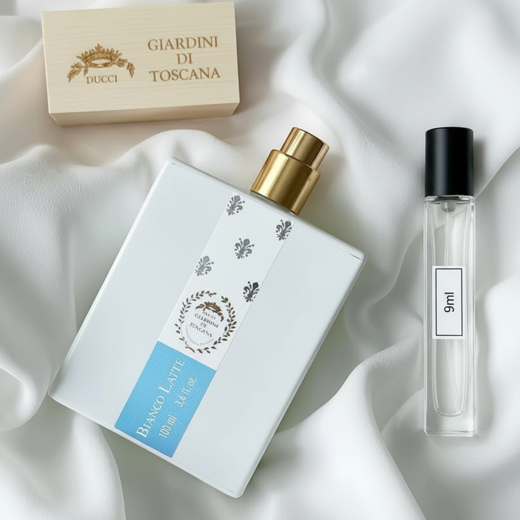 Giardini Di Toscana Bianco Latte + 9ml Atomizer