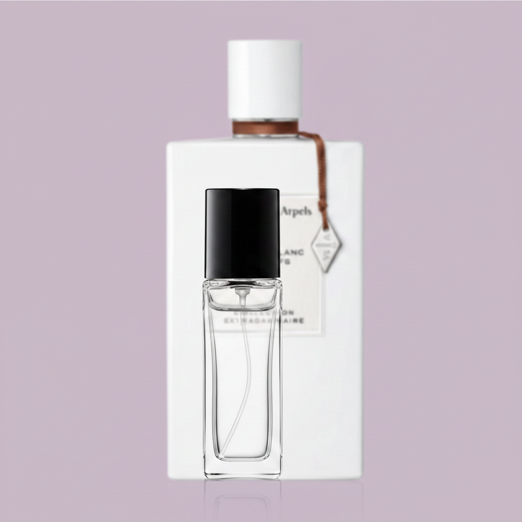Van Cleef Santal Blanc - Violet Background